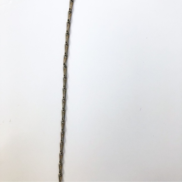 Thin anchor chain/ long link necklace in silver - Picture 7 of 7